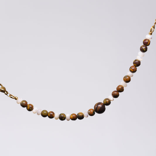 Bracelet Pierre de Nuwa Chahin - Acier Inoxydable Or