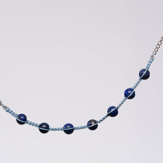 Bracelet Lapis Lazuli Jérémy - Acier Inoxydable Argent