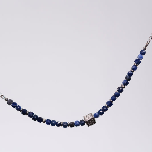 Bracelet Sodalite Gabriel - Acier Inoxydable Argent