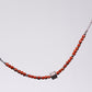 Bracelet Jaspe Rouge Gabriel - Acier Inoxydable Argent