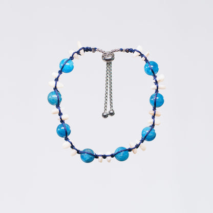 Bracelet Apatite Cédric - Acier Inoxydable Argent