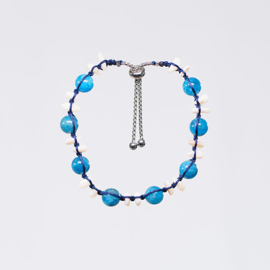 Bracelet Apatite Cédric - Acier Inoxydable Argent