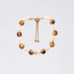 Bracelet Œil de Tigre Cédric - Acier Inoxydable Or