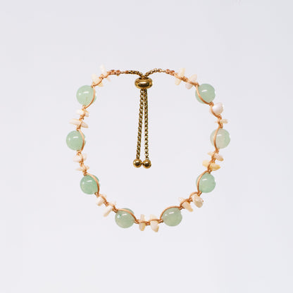 Bracelet Aventurine Cédric - Acier Inoxydable Or