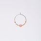 Boucle Oreille Pierre de Lune Célia - Acier Inoxydable Argent