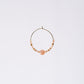 Boucle Oreille Pierre de Lune Célia - Acier Inoxydable Or