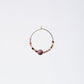 Boucle Oreille Tourmaline Rose Célia - Acier Inoxydable Or