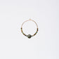 Boucle Oreille Turquoise Africaine Célia - Acier Inoxydable Or
