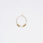 Boucle Oreille Pierre de Lune Cassandra - Acier Inoxydable Or