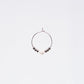 Boucle Oreille Pierre de Lune Cassandra - Acier Inoxydable Argent