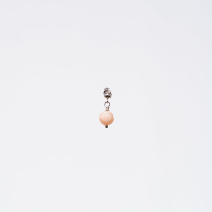 Boucle Oreille Pierre du Soleil Séverine - Acier Inoxydable Argent
