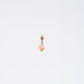 Boucle Oreille Pierre du Soleil Séverine - Acier Inoxydable Or