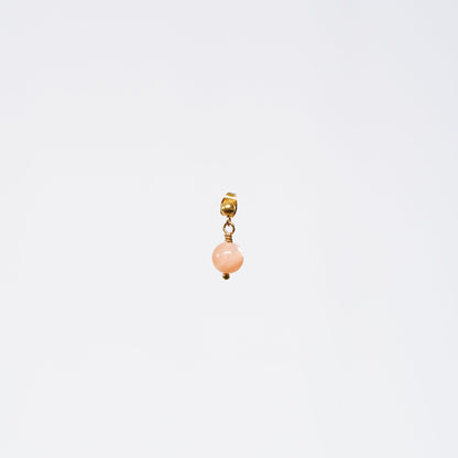 Boucle Oreille Pierre du Soleil Séverine - Acier Inoxydable Or