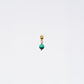 Boucle Oreille Malachite Séverine - Acier Inoxydable Or