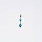 Boucle Oreille Apatite Emma - Acier Inoxydable Argent