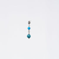 Boucle Oreille Apatite Emma - Acier Inoxydable Argent