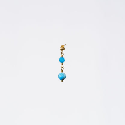 Boucle Oreille Apatite Emma - Acier Inoxydable Or