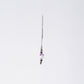 Boucle Oreille Améthyste Eva - Acier Inoxydable Argent