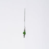 Boucle Oreille Diopside Eva - Acier Inoxydable Argent