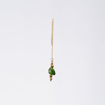 Boucle Oreille Améthyste Eva - Acier Inoxydable Or