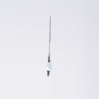 Boucle Oreille Aigue Marine Eva - Acier Inoxydable Argent